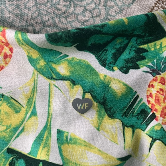 🔥💋NWT Wildfox Sweat 2pcs Set S Green Palm Leaf & Pineapples🍍 - Picture 3 of 9